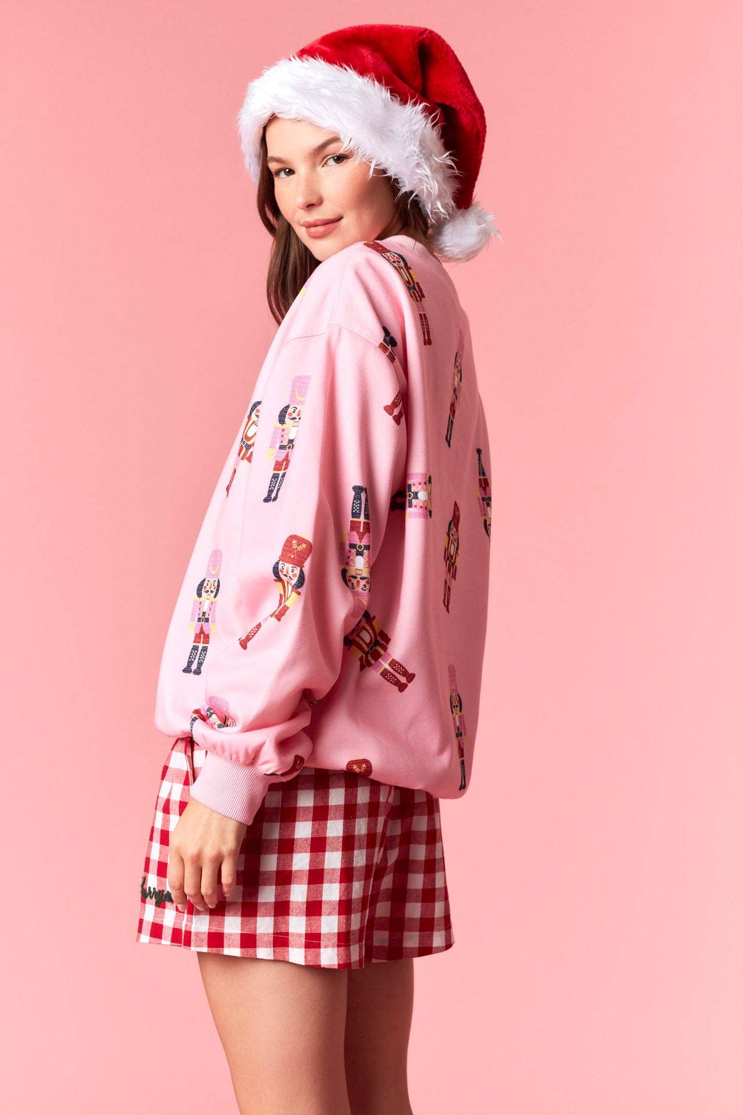 Pink Nutcracker Sweater