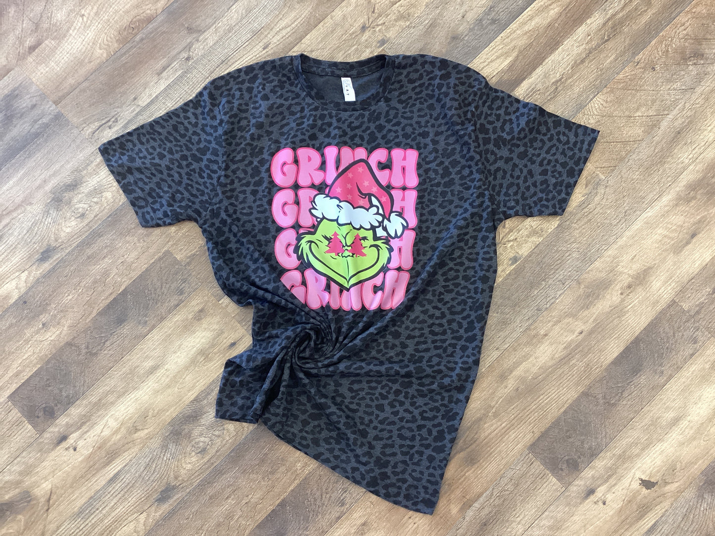 Grinch Christmas tree tee