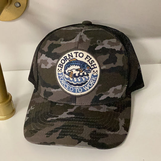 Born To Fish Forced To Work Hat