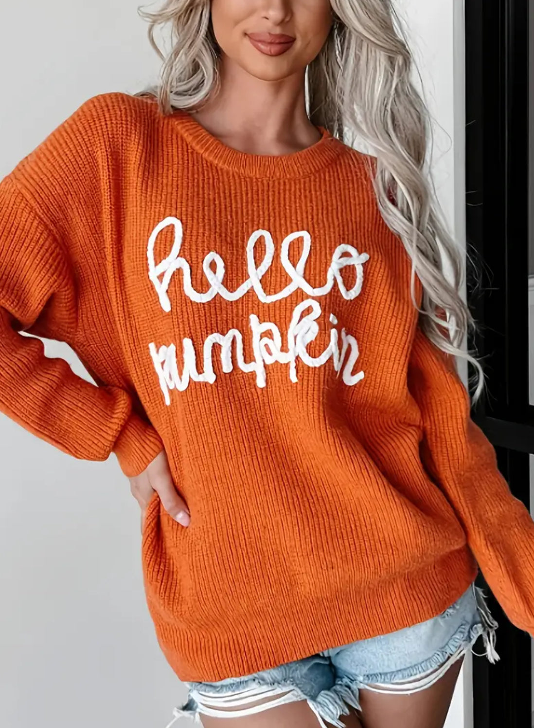 Hello Pumpkin Sweater