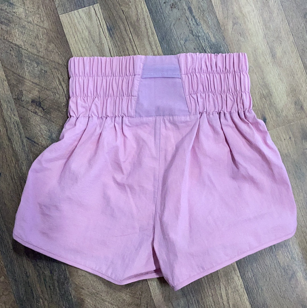 Mauve Smocked Shorts