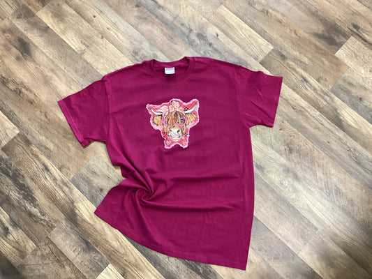 Pink Cow tee