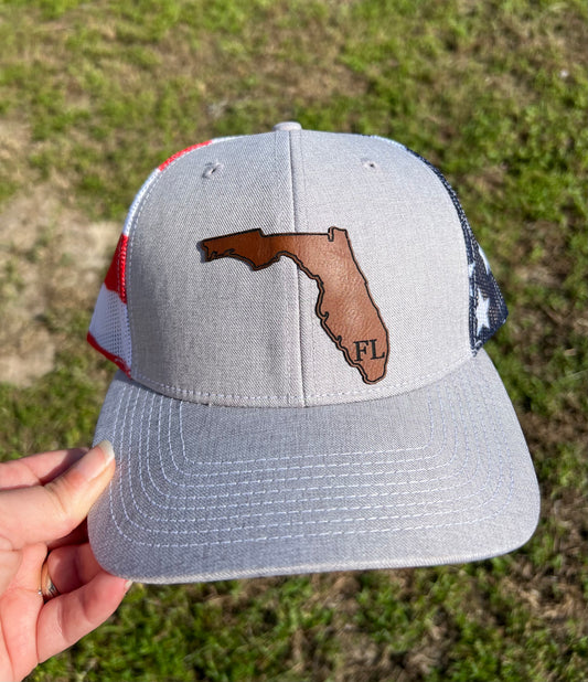 Florida Patched Flag Hat