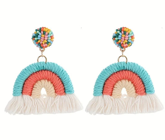 Boho Rainbow Earrings