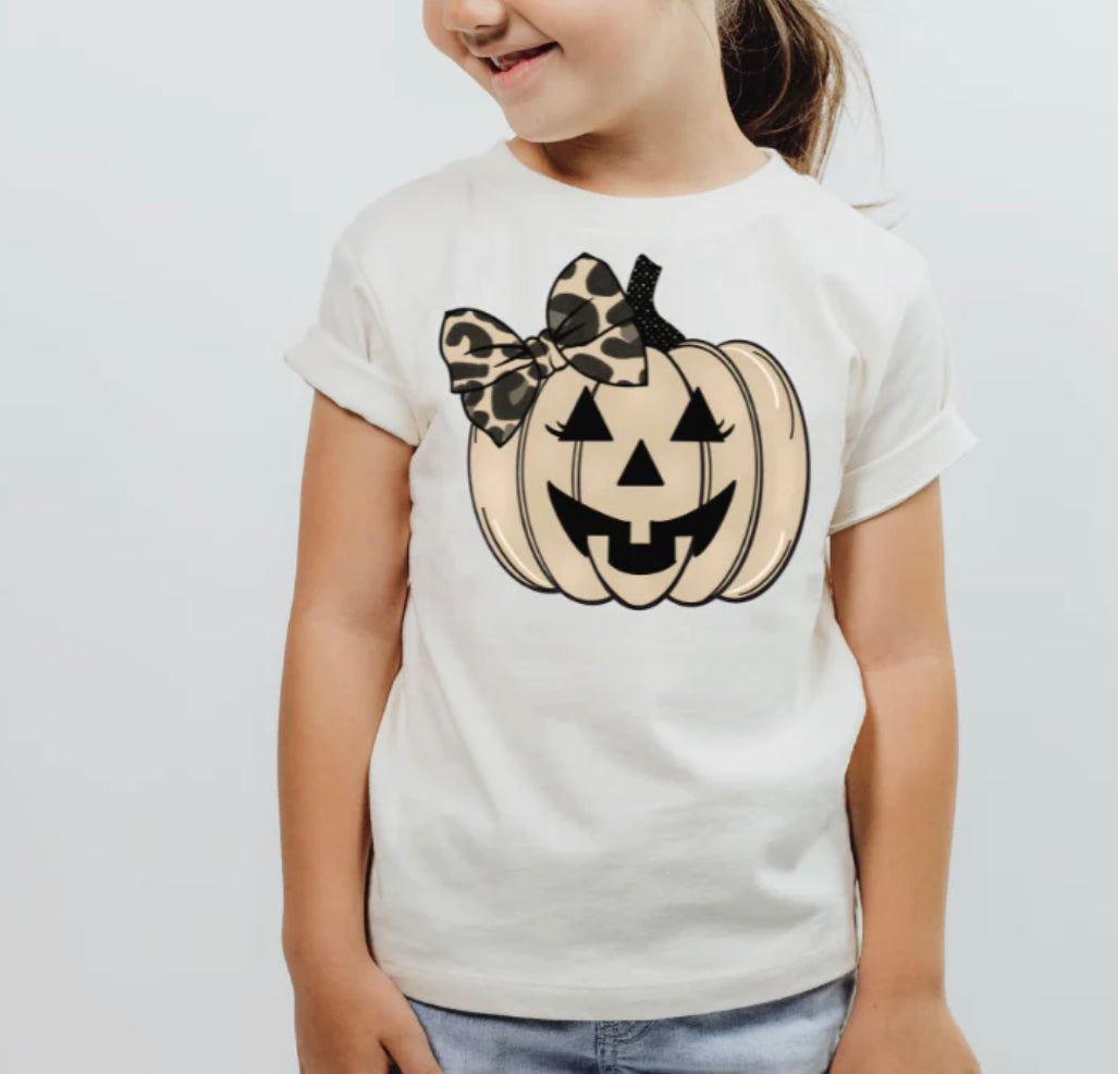 Leopard Pumpkin Kids Screen Print