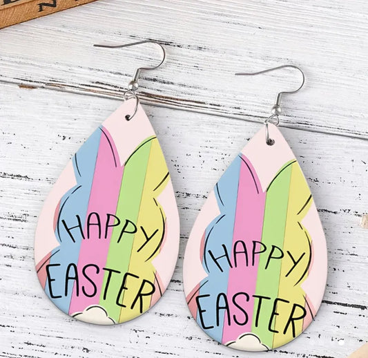 Pastel Happy Easter Earrings