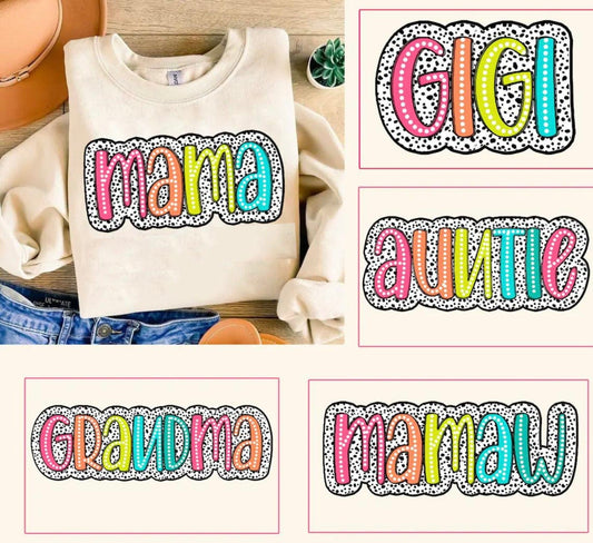 Dalmatian Dot Name Doodle Tee