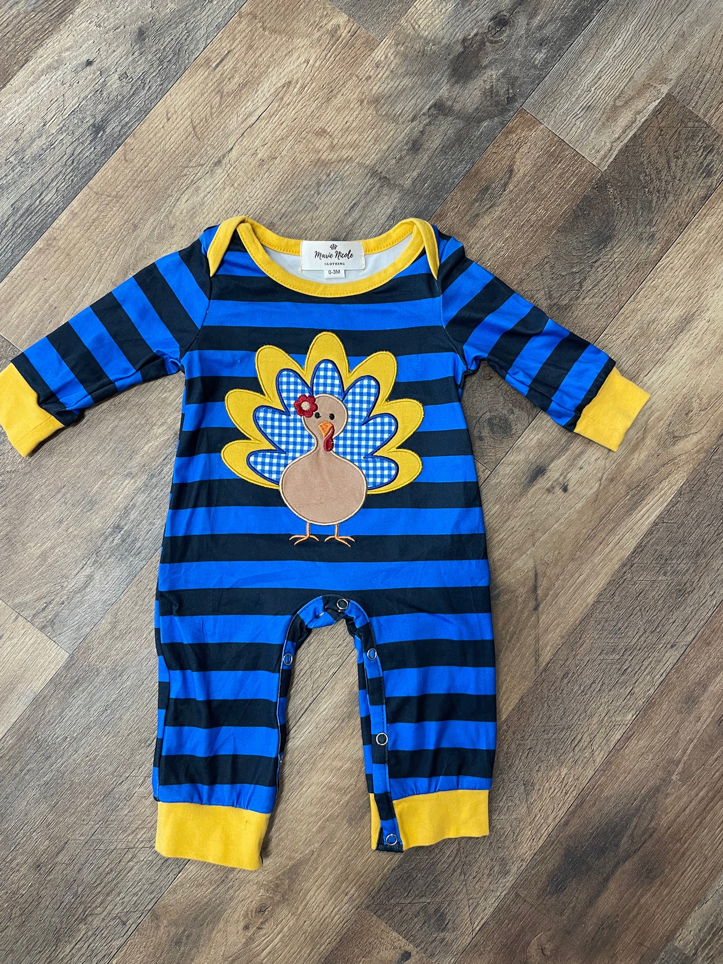 Blue And Yellow Turkey Outfit