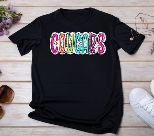 Bright Dalmatian Cougars Tee