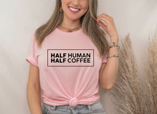 Half Human Half Coffee Screen Print