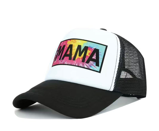 Black Tie Dye Mama Hat