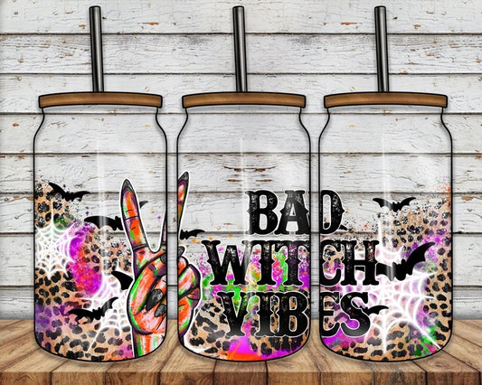Bad Witch Vibes Glass Tumbler