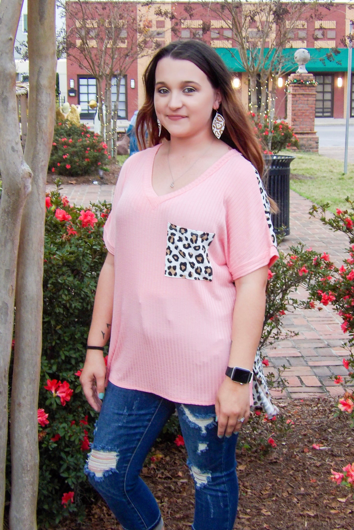 Pink Leopard Shirt
