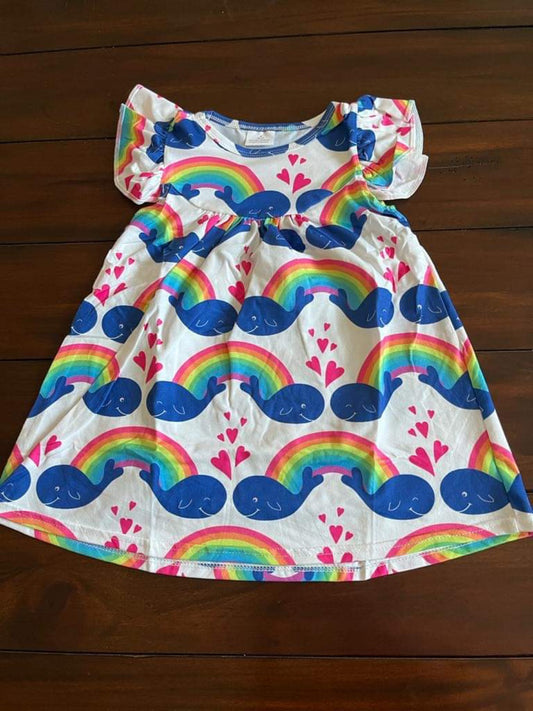 Whale Rainbows Dress