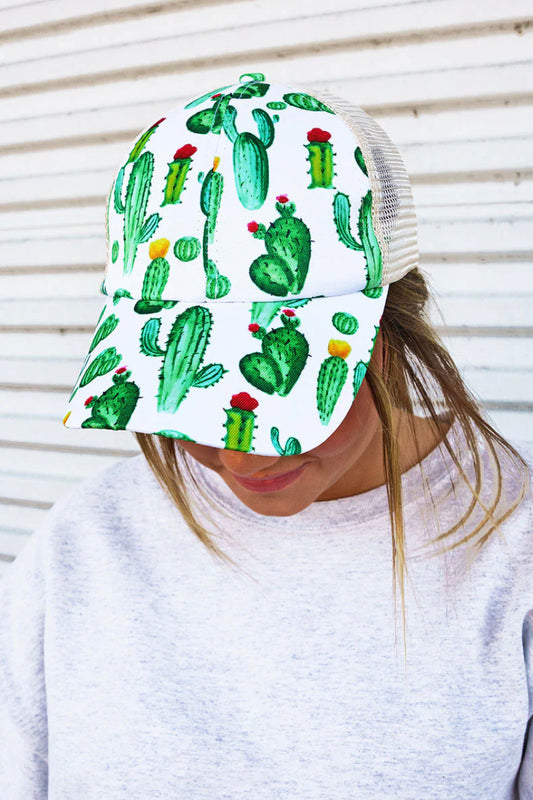 Cactus Ponytail Hat