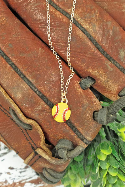 Softball Necklace