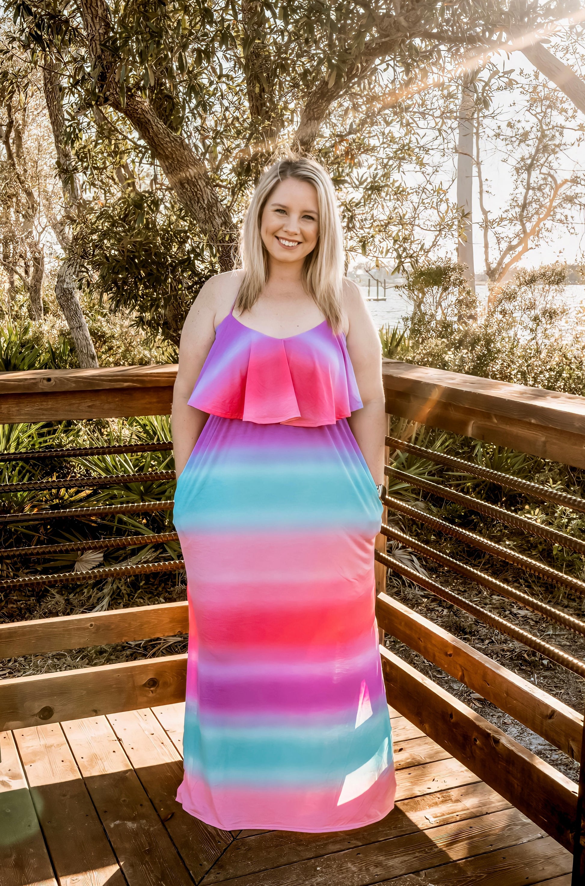Bright Multi-Color Maxi Dress Bright Multi-Color Maxi Dress