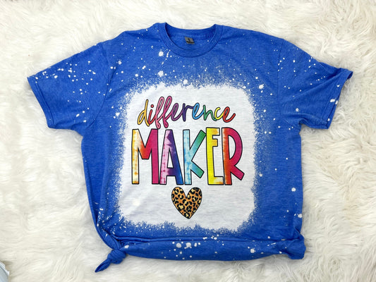 Difference Maker Bleached Tee