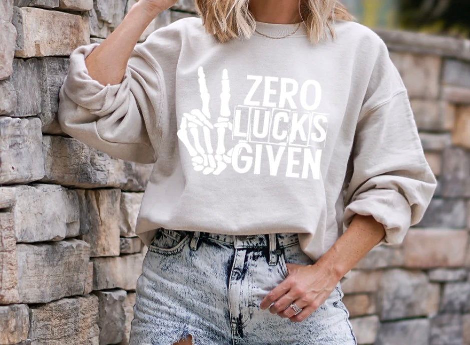 Zero Lucks Given Screen Print