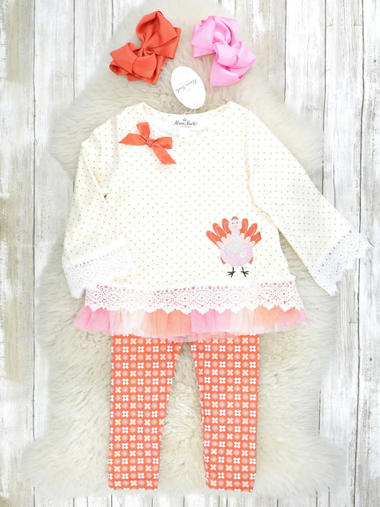Pink Polka Dot Turkey Outfit