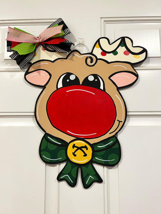 Rudolph Door Sign