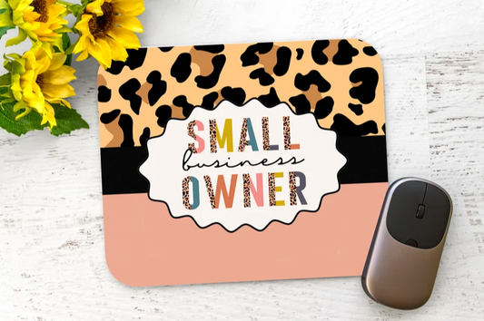 Leopard Small Business Owner Mouse Pad